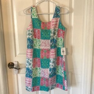 NWT Kaeli Smith Patchwork Shift Dress